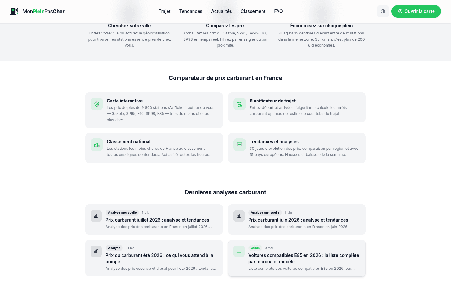 Mon Plein Pas Cher — daily prices and comparison